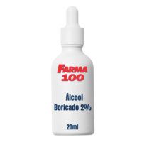 Álcool Boricado 2% solução 20ml