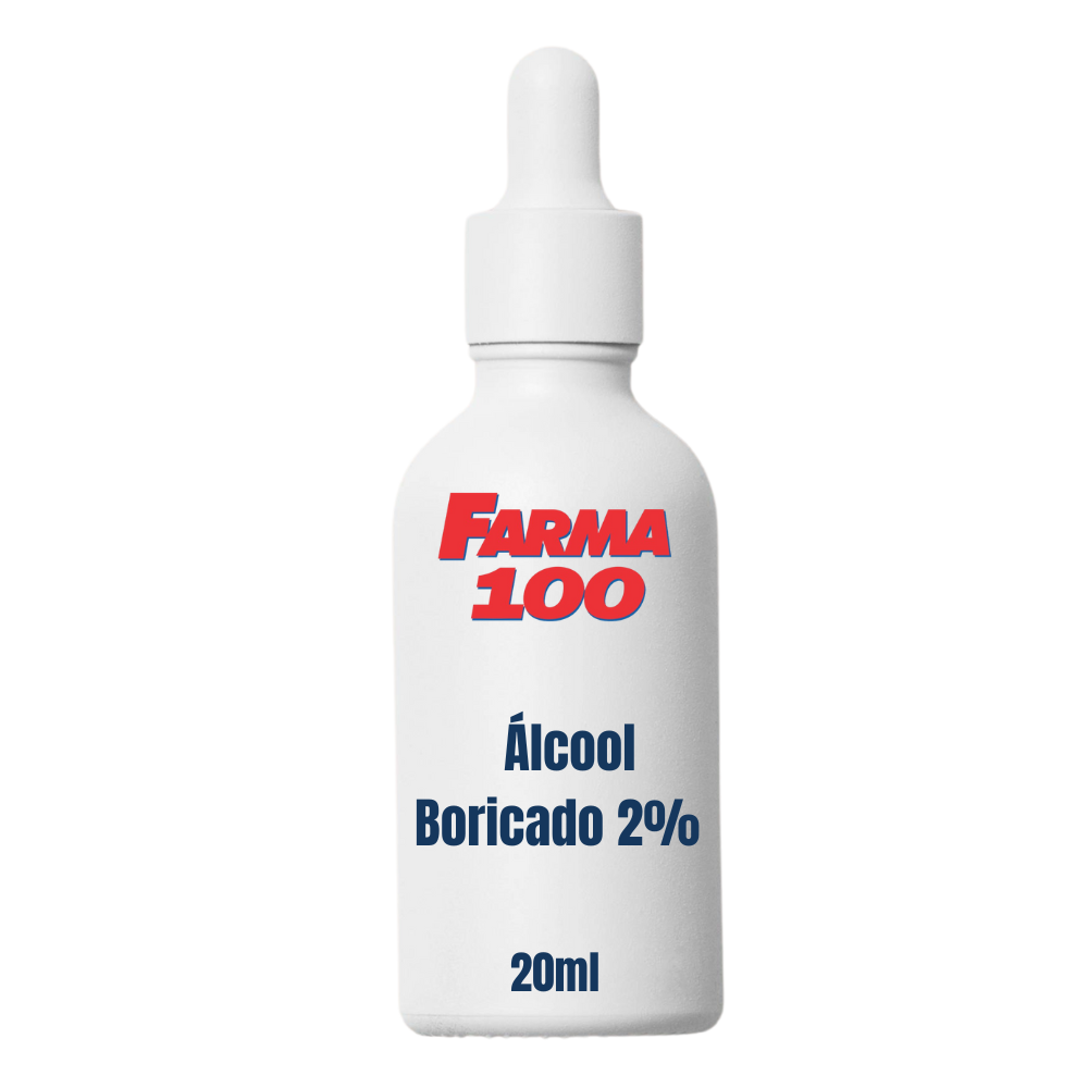 Álcool Boricado 2% solução 20ml
