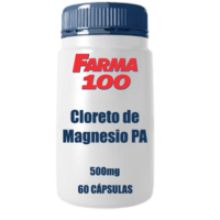 Cloreto de Magnésio PA 500mg cápsulas com 60 unidades