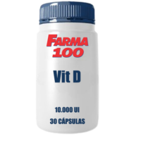 Vitamina D 10.000 UI cápsulas com 30 unidades