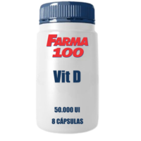 Vitamina D 50.000 UI cápsulas com 8 unidades