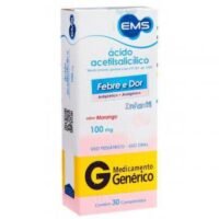 Ácido Acetilsalicílico 100 Mg com 30 unidades Genérico Ems