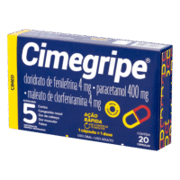 Cimegripe Antigripal Para Gripe e Febre 20 Unidades