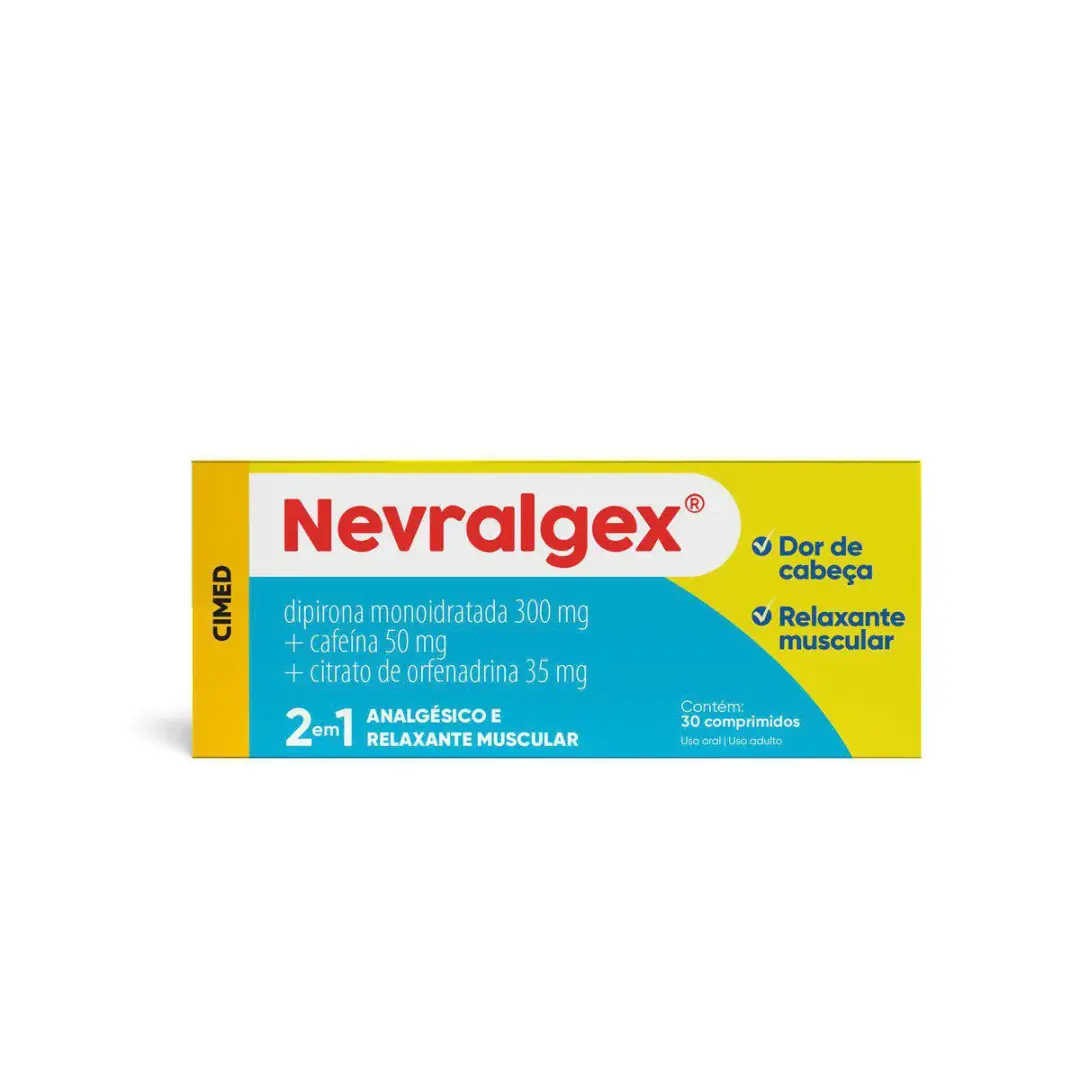 Nevralgex 300mg + 50mg + 35mg, Cimed Caixa com 30 unidades